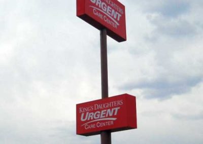 illuminated sign face