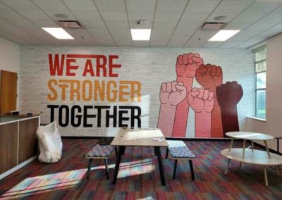 painted wall graphic